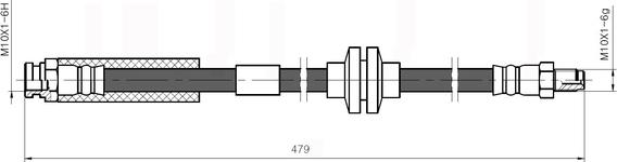 NATIONAL NBH6027 - Furtun frana aaoparts.ro