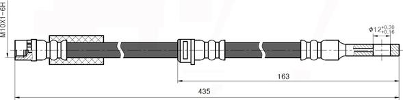 NATIONAL NBH6073 - Furtun frana aaoparts.ro