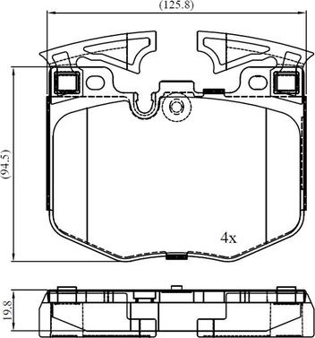 BMW 6889572 - Set placute frana,frana disc aaoparts.ro