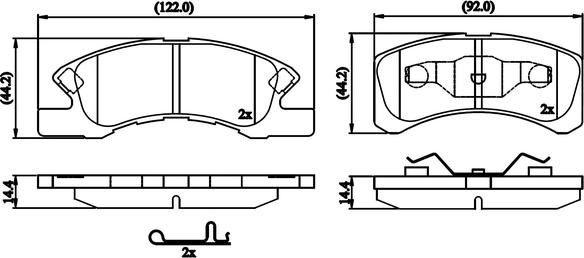 NATIONAL NP3062 - Set placute frana,frana disc aaoparts.ro
