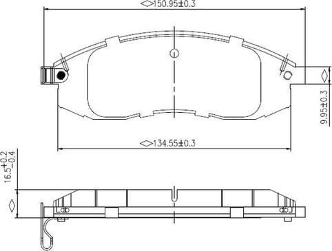 NATIONAL NP3005 - Set placute frana,frana disc aaoparts.ro