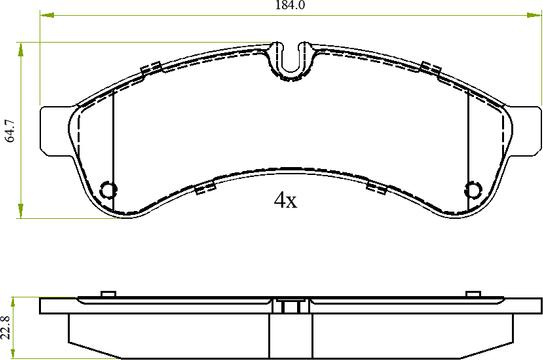 NATIONAL NP3010 - Set placute frana,frana disc aaoparts.ro