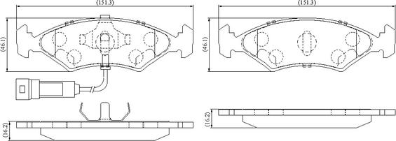 NATIONAL NP3120 - Set placute frana,frana disc aaoparts.ro
