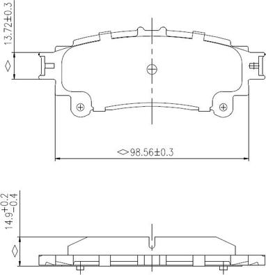 NATIONAL NP2979 - Set placute frana,frana disc aaoparts.ro