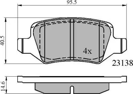 NATIONAL NP2508 - Set placute frana,frana disc aaoparts.ro