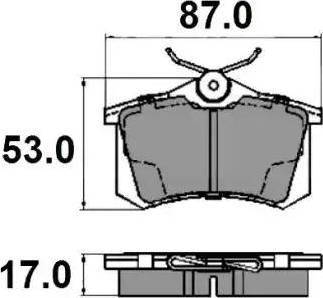 NATIONAL NP2149 - Set placute frana,frana disc aaoparts.ro