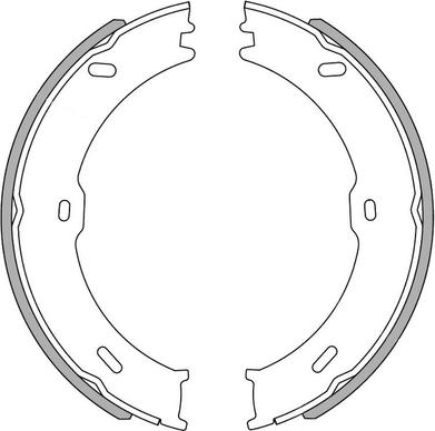NATIONAL NS4010 - Set saboti frana aaoparts.ro