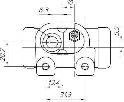 NATIONAL NWC5096 - Cilindru receptor frana aaoparts.ro