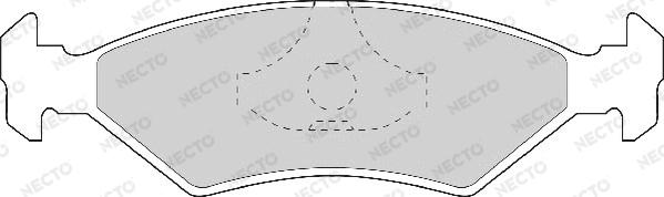 Necto FD406A - Set placute frana,frana disc aaoparts.ro