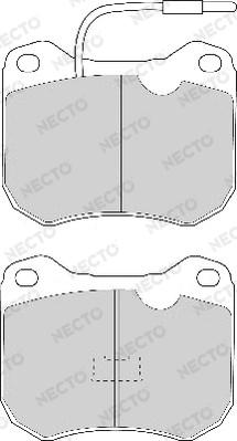 Necto FD4018A - Set placute frana,frana disc aaoparts.ro