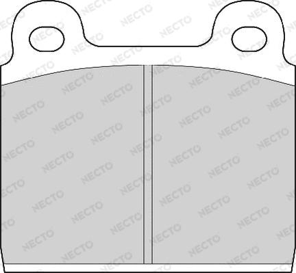 Necto FD51A - Set placute frana,frana disc aaoparts.ro