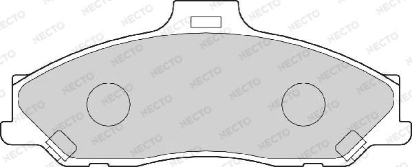 Necto FD6991A - Set placute frana,frana disc aaoparts.ro