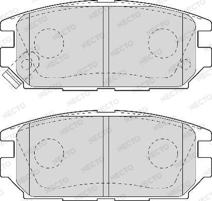 Necto FD6943A - Set placute frana,frana disc aaoparts.ro