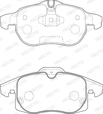 Necto FD6947A - Set placute frana,frana disc aaoparts.ro