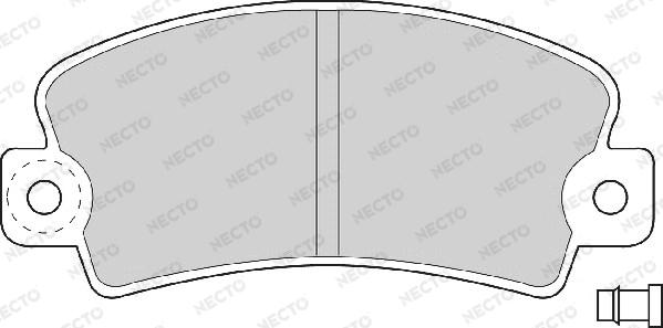 Necto FD692A - Set placute frana,frana disc aaoparts.ro