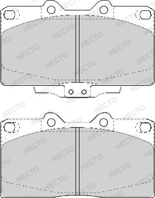 Necto FD6976A - Set placute frana,frana disc aaoparts.ro