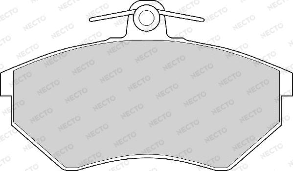 Necto FD6489A - Set placute frana,frana disc aaoparts.ro