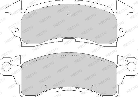 Necto FD6551A - Set placute frana,frana disc aaoparts.ro