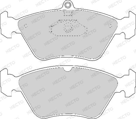 Necto FD6587A - Set placute frana,frana disc aaoparts.ro
