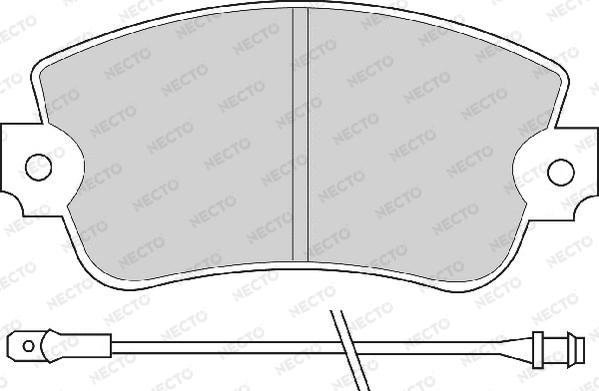 Necto FD658A - Set placute frana,frana disc aaoparts.ro