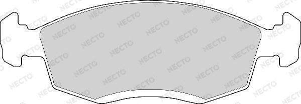 Necto FD6525A - Set placute frana,frana disc aaoparts.ro
