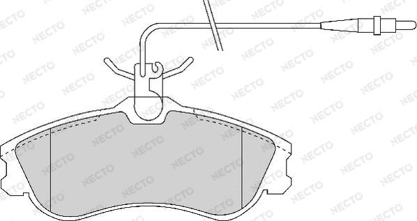 Necto FD6696A - Set placute frana,frana disc aaoparts.ro