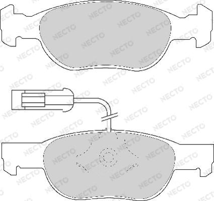 Necto FD6643A - Set placute frana,frana disc aaoparts.ro