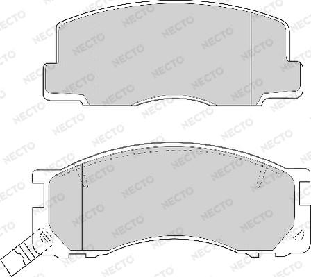Necto FD6669A - Set placute frana,frana disc aaoparts.ro