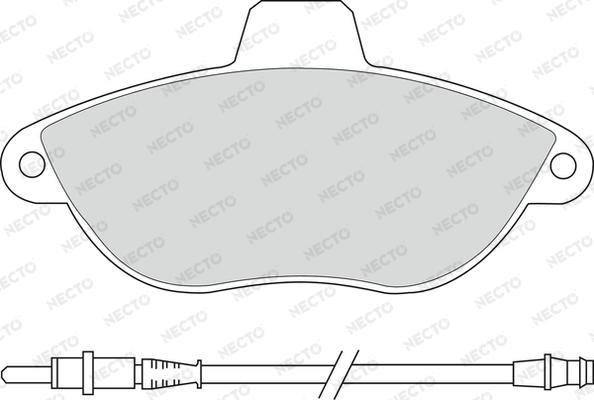 Necto FD6684A - Set placute frana,frana disc aaoparts.ro
