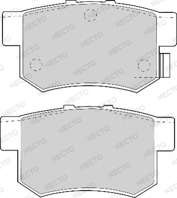 Necto FD6625A - Set placute frana,frana disc aaoparts.ro