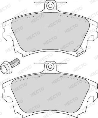 Necto FD6857A - Set placute frana,frana disc aaoparts.ro