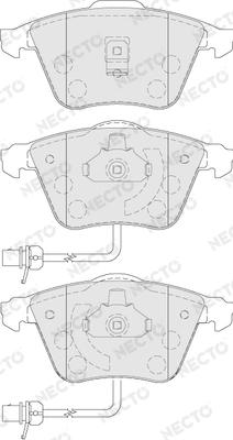 Necto FD6862A - Set placute frana,frana disc aaoparts.ro