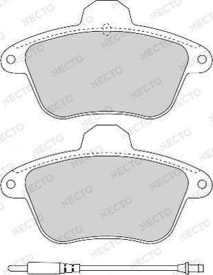 Necto FD6381A - Set placute frana,frana disc aaoparts.ro