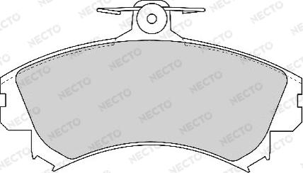 Necto FD6758A - Set placute frana,frana disc aaoparts.ro