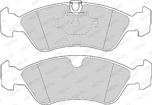 Necto FD6709A - Set placute frana,frana disc aaoparts.ro