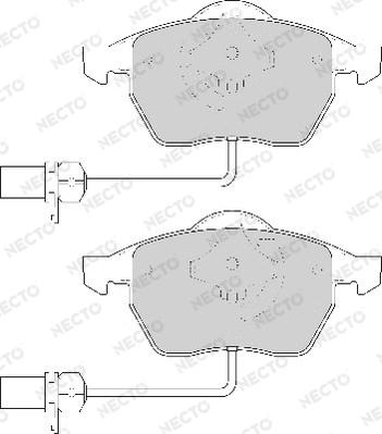 Necto FD6786A - Set placute frana,frana disc aaoparts.ro