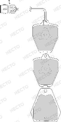 Necto FD6787A - Set placute frana,frana disc aaoparts.ro