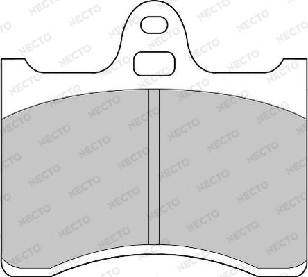 Necto FD816A - Set placute frana,frana disc aaoparts.ro