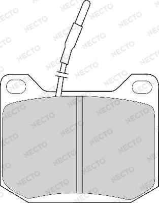 Necto FD265A - Set placute frana,frana disc aaoparts.ro