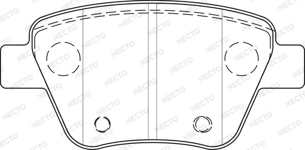 Necto FD7489A - Set placute frana,frana disc aaoparts.ro
