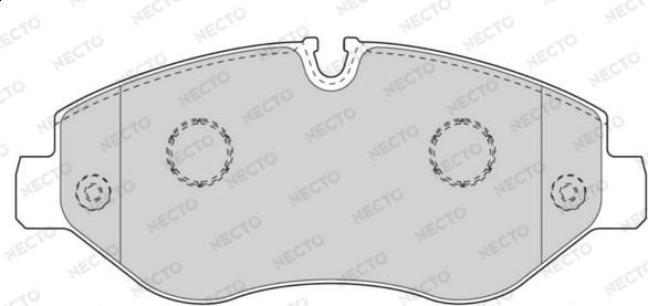 Necto FD7590V - Set placute frana,frana disc aaoparts.ro