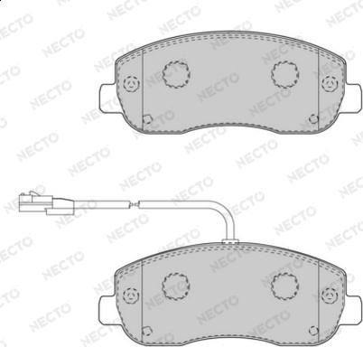 Necto FD7508V - Set placute frana,frana disc aaoparts.ro