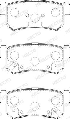 Necto FD7584A - Set placute frana,frana disc aaoparts.ro