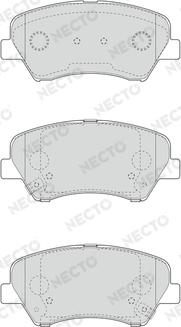 Necto FD7609A - Set placute frana,frana disc aaoparts.ro