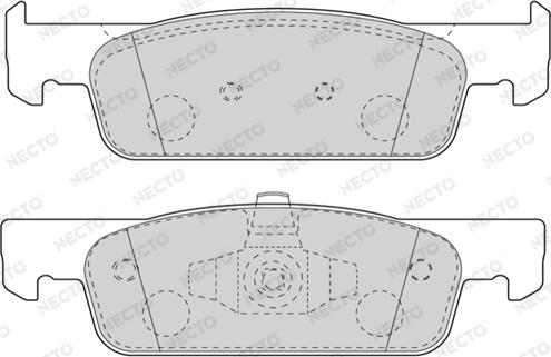 Necto FD7611A - Set placute frana,frana disc aaoparts.ro
