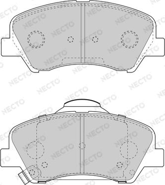 Necto FD7612A - Set placute frana,frana disc aaoparts.ro