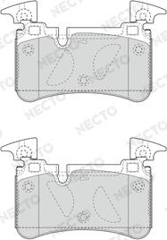Necto FD7638A - Set placute frana,frana disc aaoparts.ro