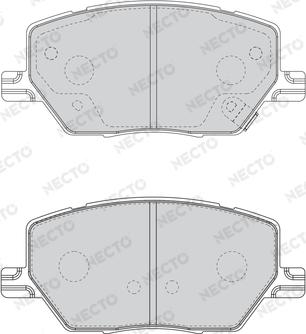 Necto FD7623A - Set placute frana,frana disc aaoparts.ro