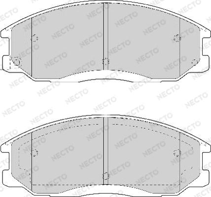 Necto FD7057A - Set placute frana,frana disc aaoparts.ro