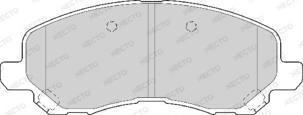 Necto FD7066A - Set placute frana,frana disc aaoparts.ro